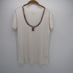 Soft Surroundings Scoop Short Sleeve T-Shirt Top